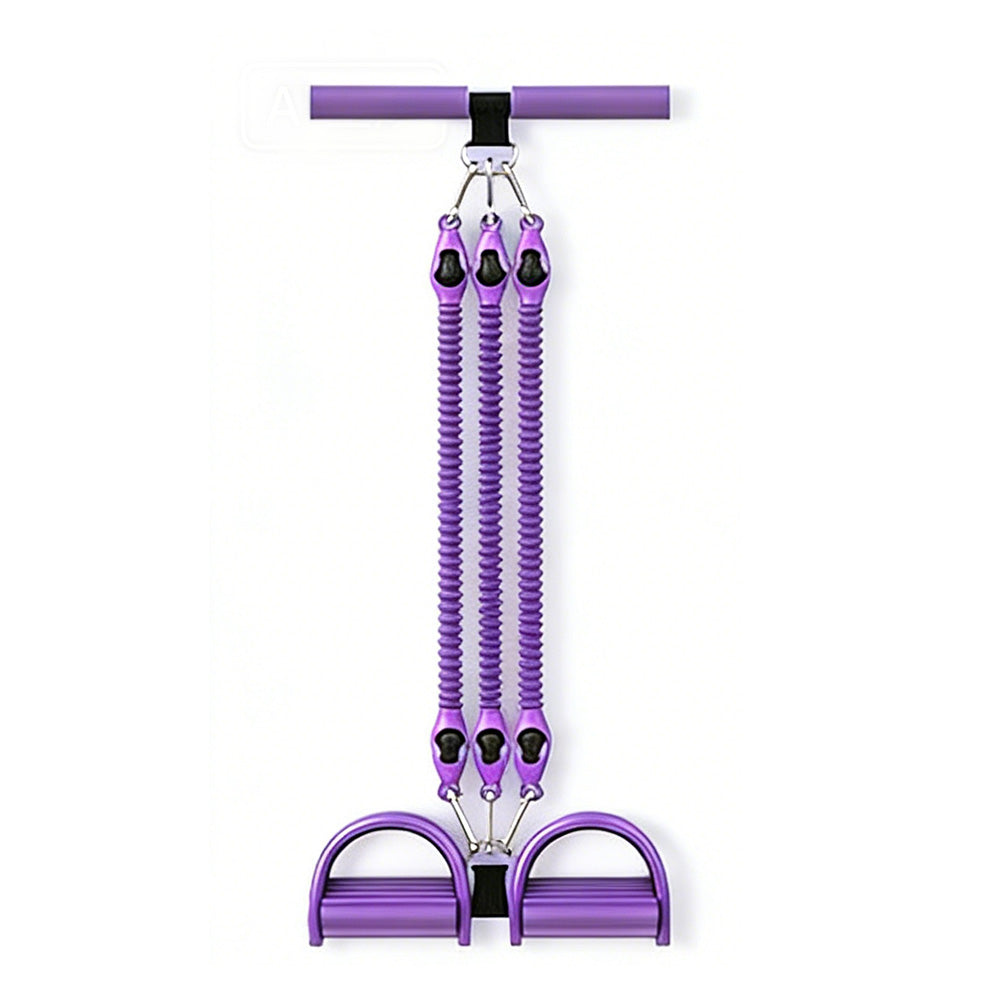 1 Set 4-in-1 Resistance Band Pedal Puller for Sit-Up Home Gym Yoga Pilates