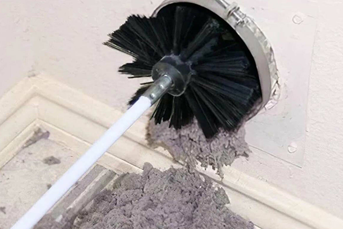 Chimney Cleaning Brush Kit for Fireplace and Flue with Extendable Rods