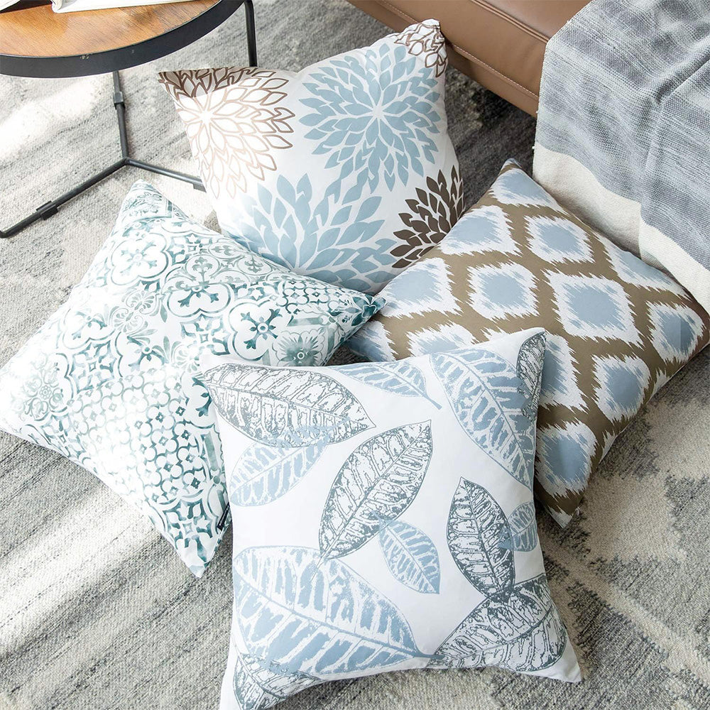4Pcs Bohemian Home Decoration Sofa Cushion Pillow Covers Prints Value Pack