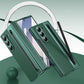 Phone Case for Samsung Z Fold 7 with Pen Holder Full Coverage Hinge Protection