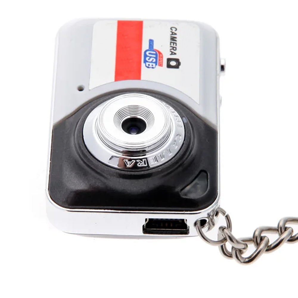 2Pcs 130W Pixels Mini Digital Camera with 32G Memory Card-Orange+Grey