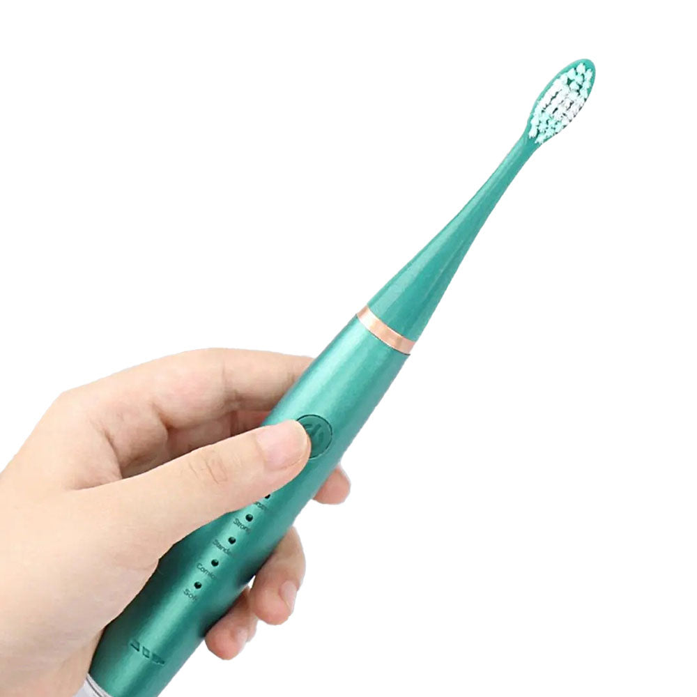 2Pcs 6 in 1 Electric Ultrasonic Dental Calculus Remover Teeth Cleaner