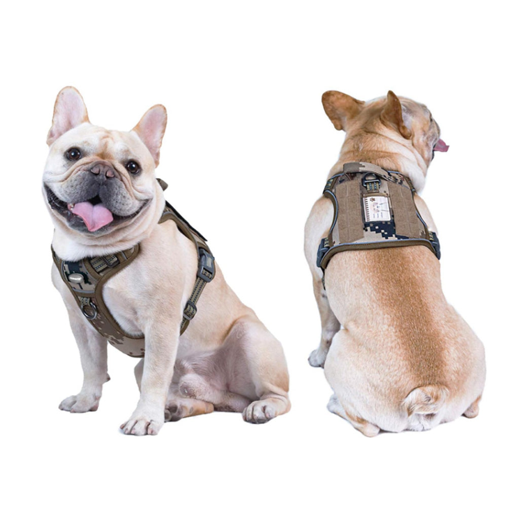 Tactical Dog Harness with Handle Reflective No Pull Military Working Vest