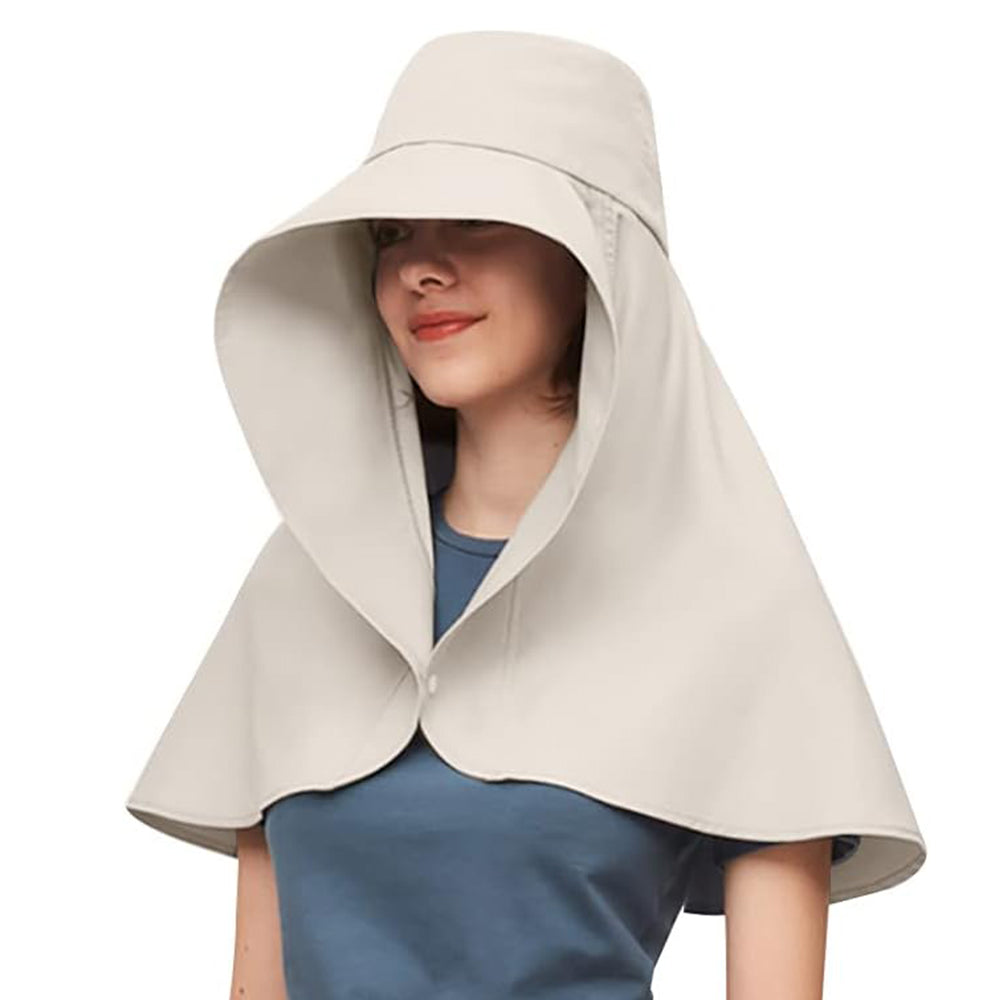 Sun Protection Wide Brim Outdoor Beach Neck Face Mask Cap