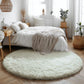 Round Fluffy Rug Plush Area Rug Soft Non Slip Carpet for Living Room Bedroom