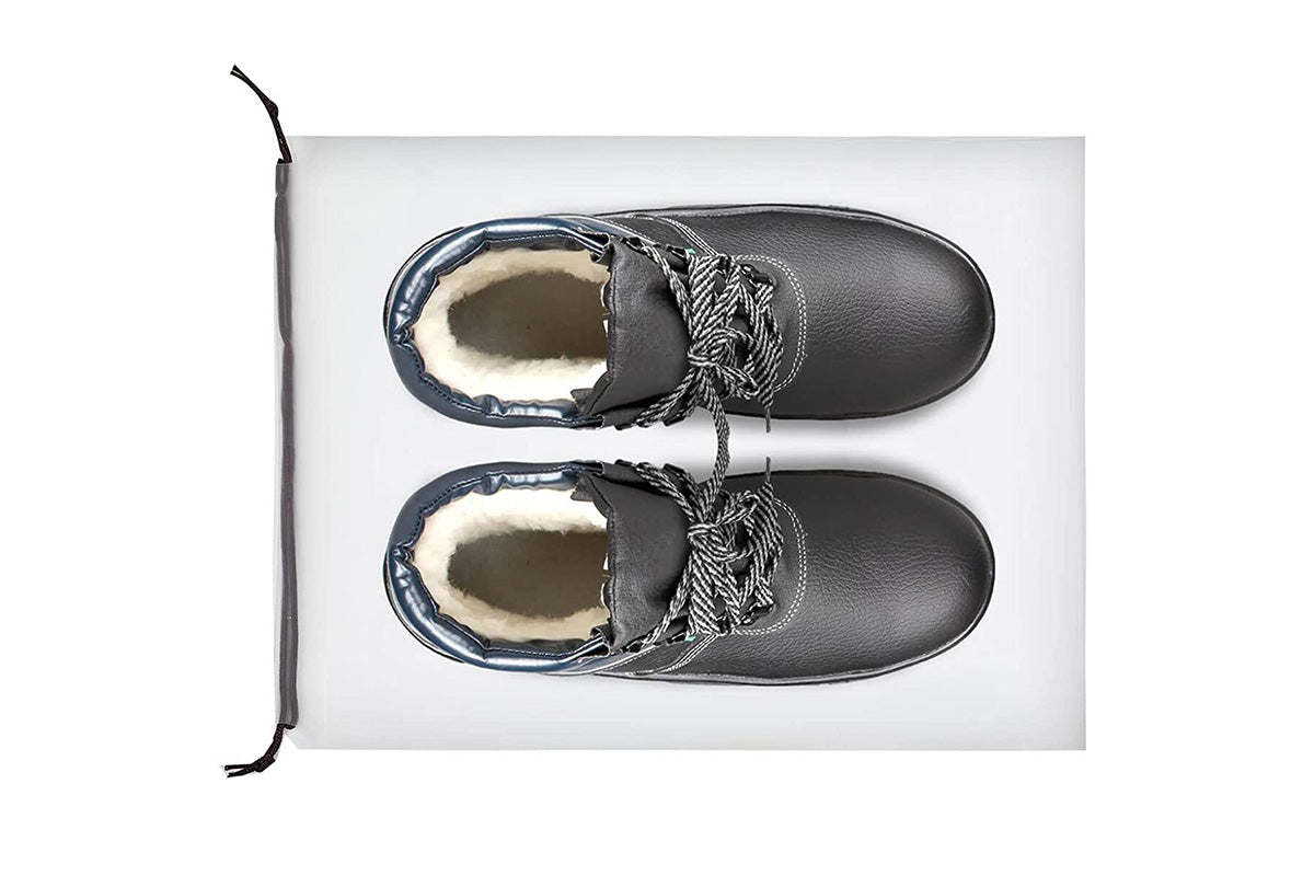 Clear Shoe Bags for Travel Waterproof Dustproof Drawstring Shoe Bags for Packing