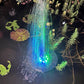 Solar Fountain with 8 Nozzles Colorful LED Lights for Bird Bath Garden Pool