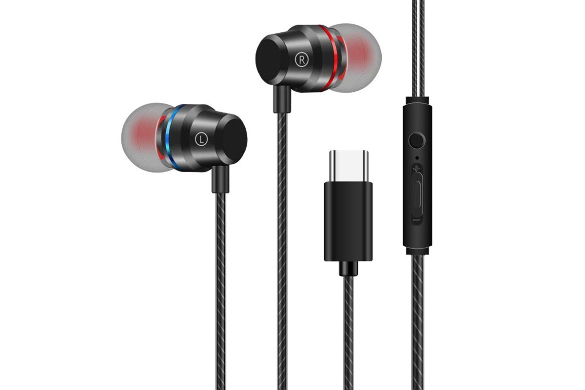 USB C Headphones Over Ear Hooks for iPhone 16 15 Pro Max Plus Samsung Galaxy S25