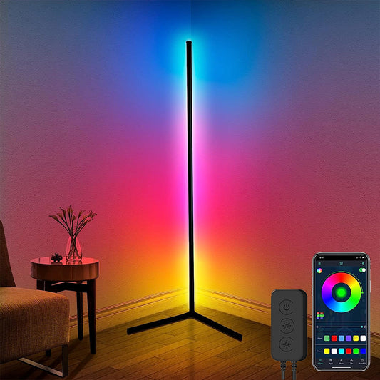 120CM RGB Bluetooth Mobile Phone App Control Corner Floor Lamp