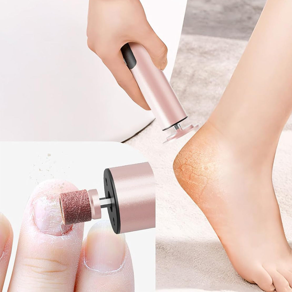 2 in 1 Electric Foot Callus Remover Electric Foot File Nail Grinder with Sandpaper
