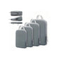 4Pcs Zipper Compression Storage Packing Bags Travel Luggage Organizers