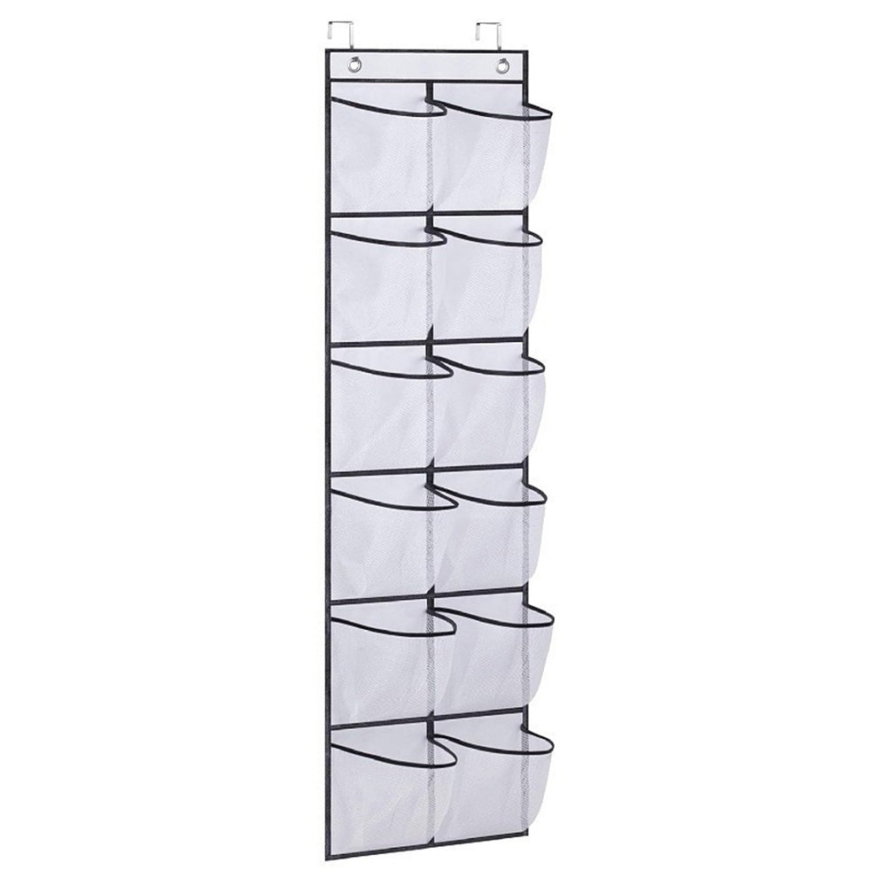 12 Pockets Hanging Shoe Storage Over The Door Shoe Organizer Shoe Rack Holder