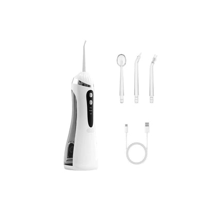 Portable Rechargeable Water Dental Flosser for Teeth Cleaning with 4 Tips