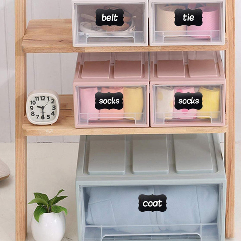 300 Water-Resistant Chalkboard Label Stickers for Kitchen and Jars