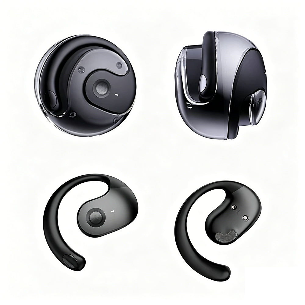 Wireless Bluetooth Open Ear Earbuds Headphone Hook Design for Sports