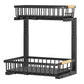 Under Sink Organizer 2 Tier Pull Out Cabinet Storage Slide Out Shelf Metal Sliding Drawer