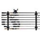 6-Rod Rack Wall Mounted Fishing Pole Holder-Horizontal Style