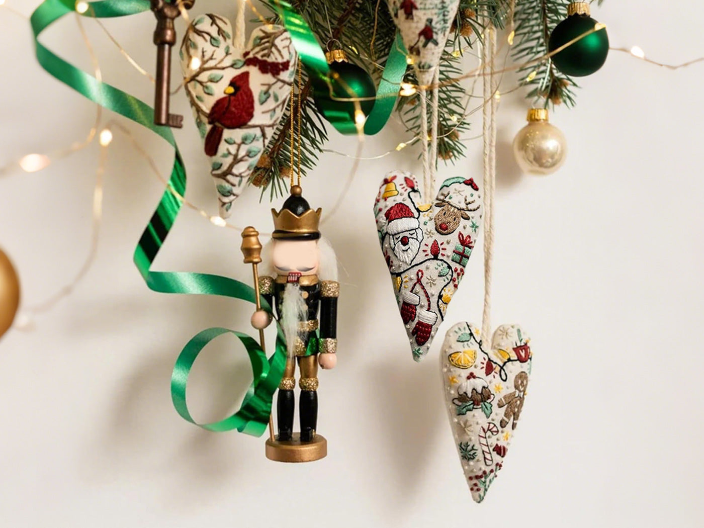 DIY Embroidery Christmas Ornament Kits Christmas Tree Hanging Ornament
