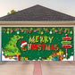 Merry Christmas Holiday Banner Garage Door Cover Mural Backdrop Decorations