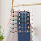 Space Saving Hanging Pants Organizer with 12 Clips and 360 Degrees Swivel Hook