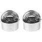 2X5 Pieces Stainless Steel Round Cookie Cutters with Handle Cake Baking Dough Tools