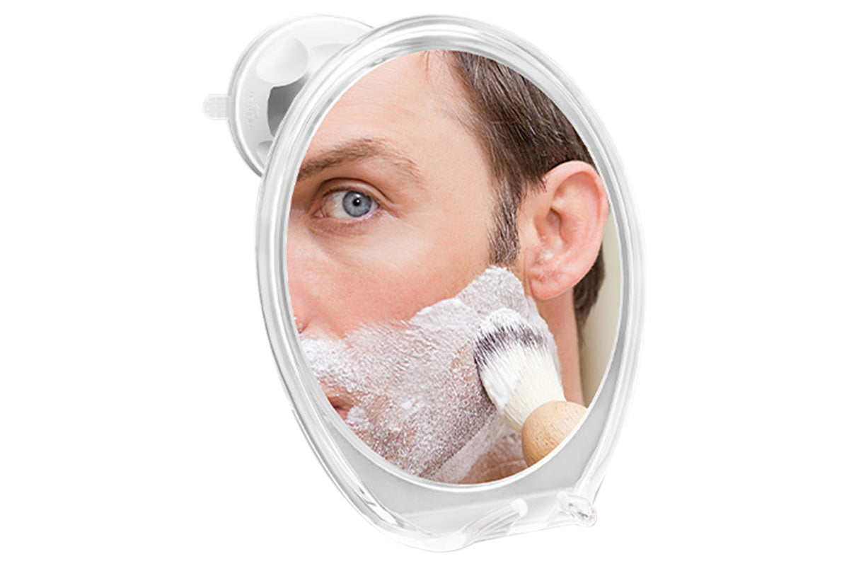 Suction Cup Fog-Free Shaving Mirror with Razor Holder No Drill