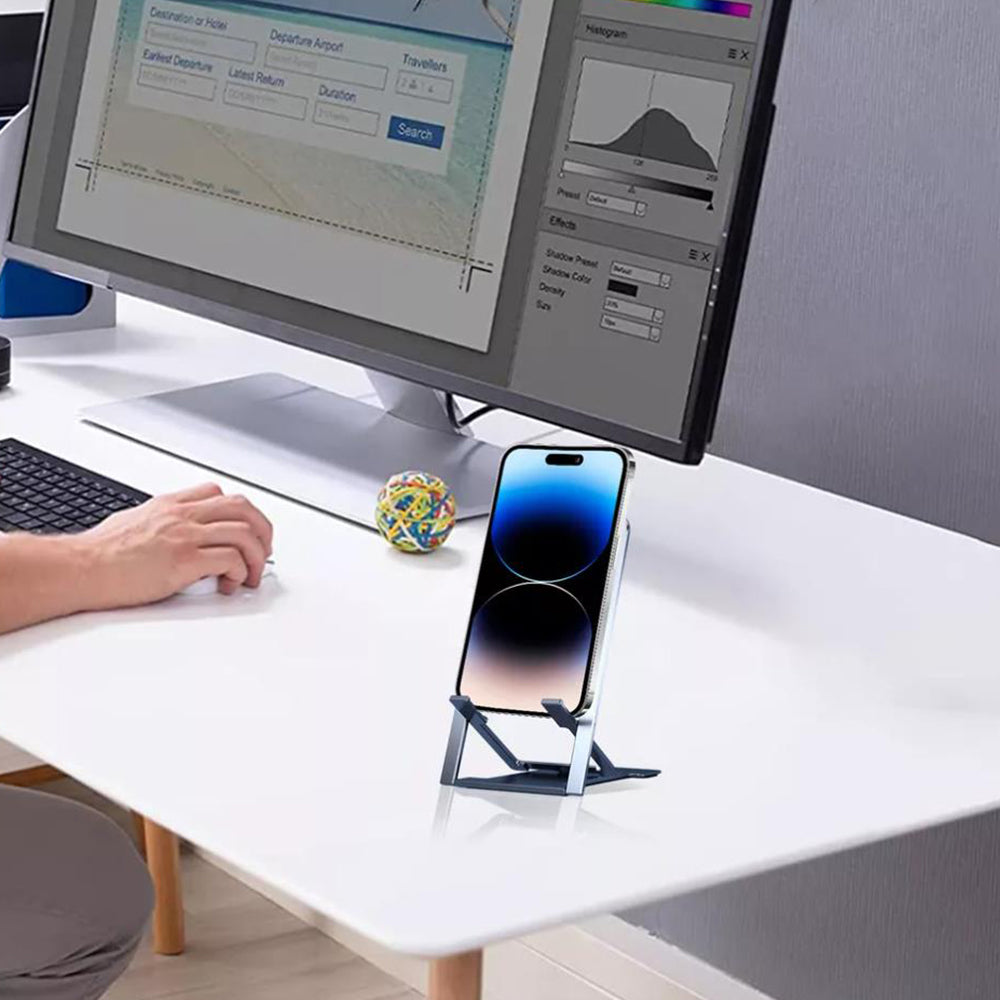 Adjustable Portable Folding Desk Mobile Phone Holder
