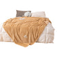 Solid Soft Flannel Plush Throw Sofa Bedding Blanket