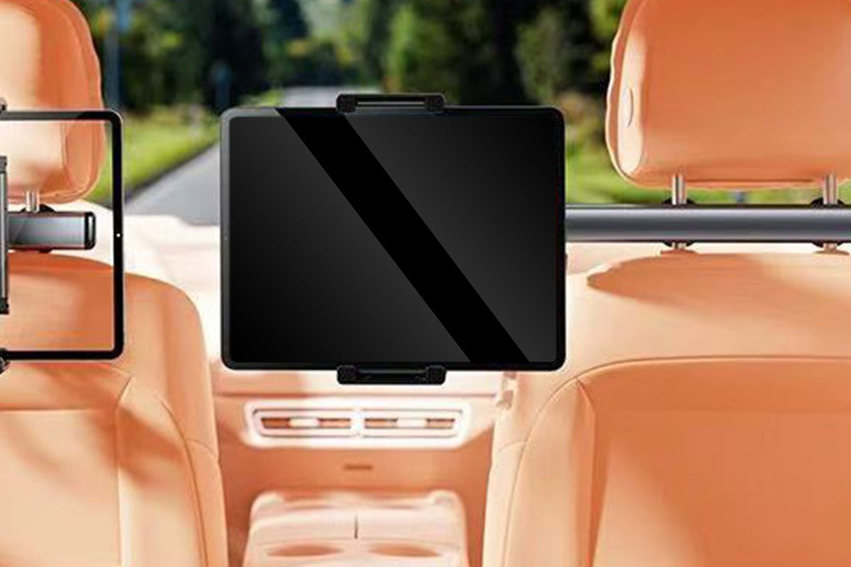 Car Headrest Tablet Holder for Back Seat Adjustable 360 degree Mount for iPad & Phone