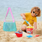 2Pcs Beach Toy Seashell Mesh Collecting Bag