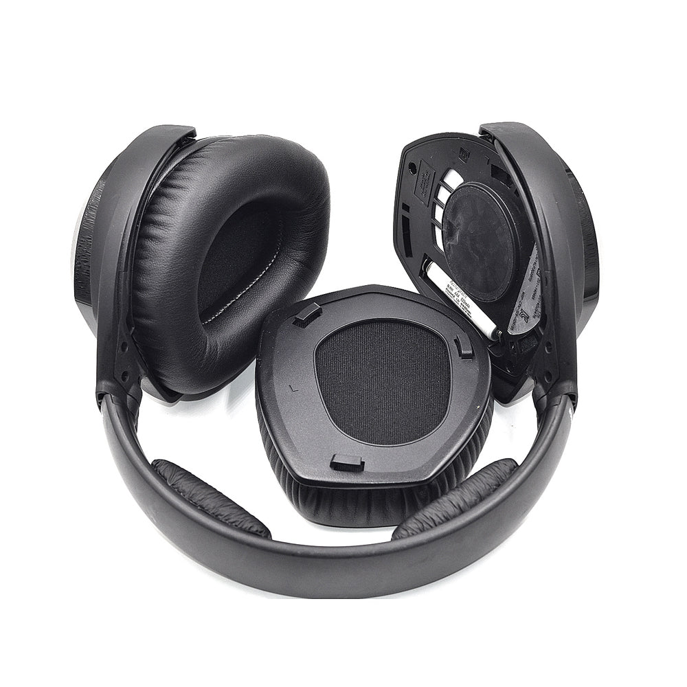 For Sennheiser HDR RS165/175/185/195 Replacement Ear Pads Cushions Mesh Cover-Protein Leather Style