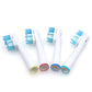 4 Pack Dual Clean Replacement Brush Heads Compatible with Oral-B Electric Toothbrush
