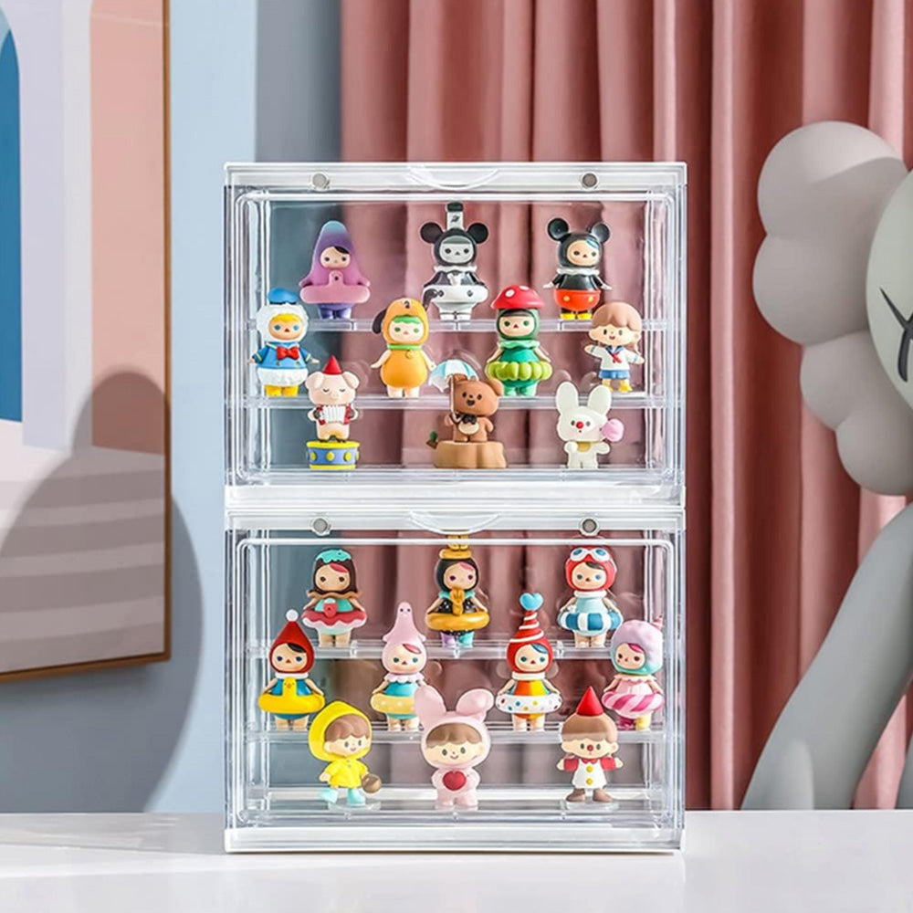Display Case for Mini Action Figures Dust Proof Collectibles Model Toys