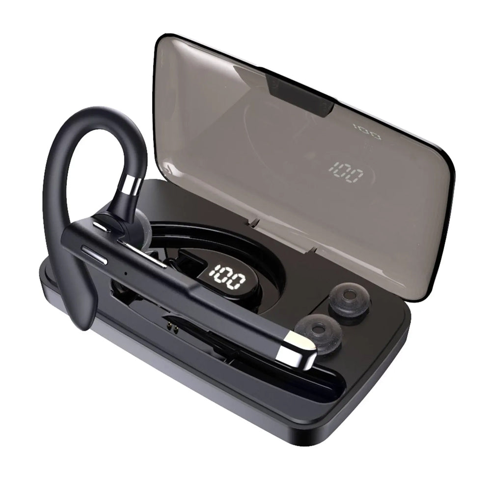 Wireless Single Ear Bluetooth Headset with Charging Case