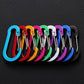 12 Pack Small D-Ring Carabiner Clip Lightweight Aluminum Key chain for Hiking Camping