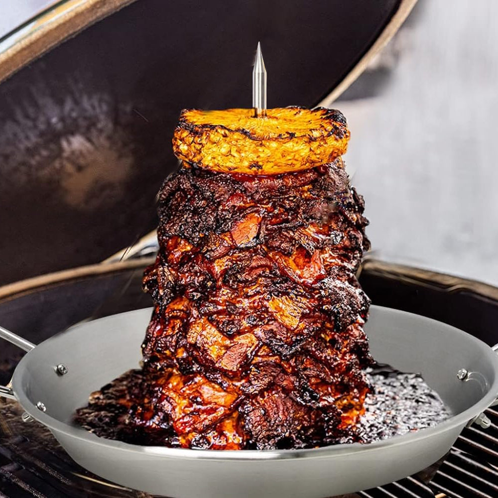 Stainless Steel Removable BBQ Vertical Skewer with Hanger and Base