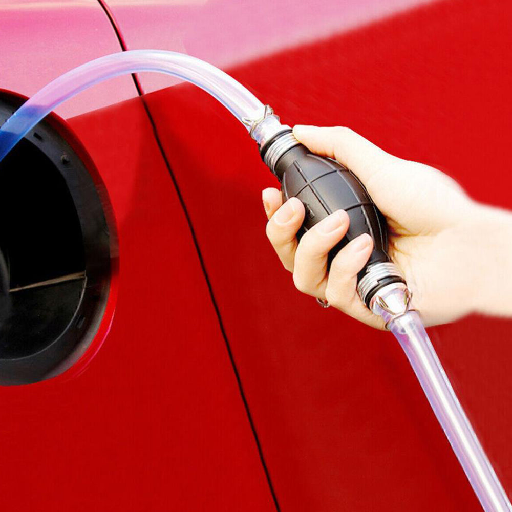 Manual Water Oil Liquid Syphon Petrol Fuel Transfer Pump with Hand Siphon Pipe Hose