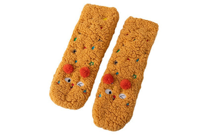 Women's Sherpa Fleece Slipper Socks Cozy Indoor Socks Warm Plush Socks