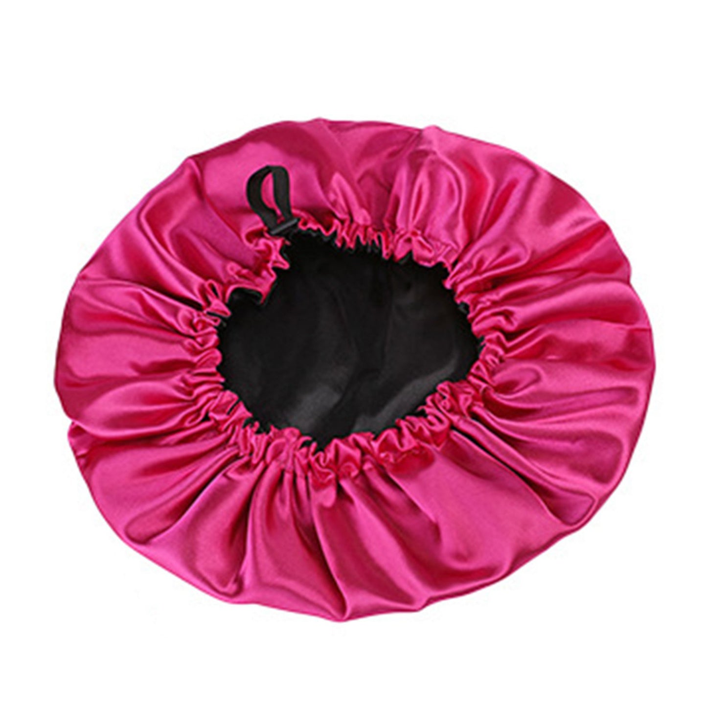 Double Layer Satin Bonnet Double Layer Wearable Adjustable Drawstring Sleep Cap