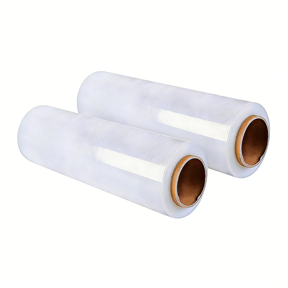 2XClear Stretch Stretch Film Wrap 50cm x 400m Packing Cling Furniture Pallet