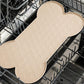 Dog Food Mats for Floors Waterproof Silicone Dog Bowl Mat with Raised Edge