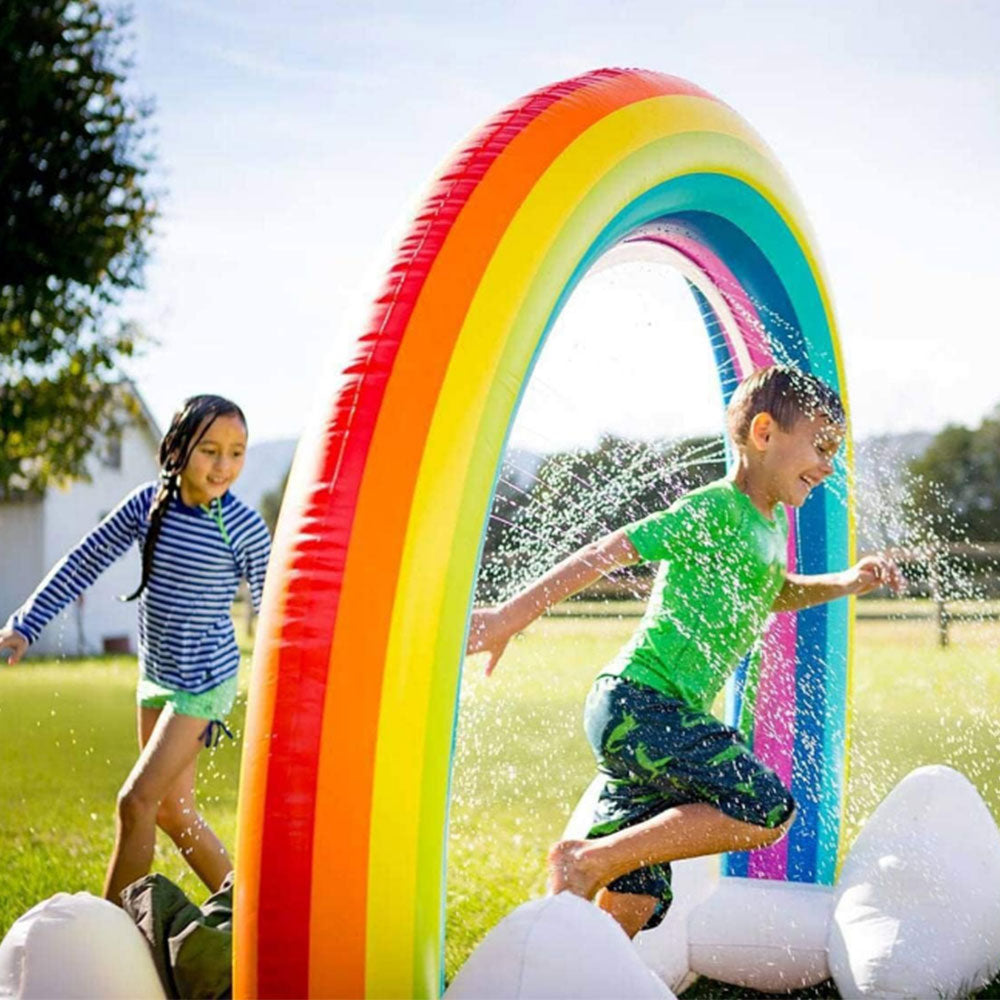 Inflatable Rainbow Sprinkler Extra Large Outdoor Water Toy