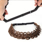 Plaited Headband Adjustable Stretch Hairpiece Hair Extension Headband For Women