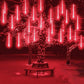 8 Tube 288 LEDs Solar Powered Christmas Meteor Shower Lights
