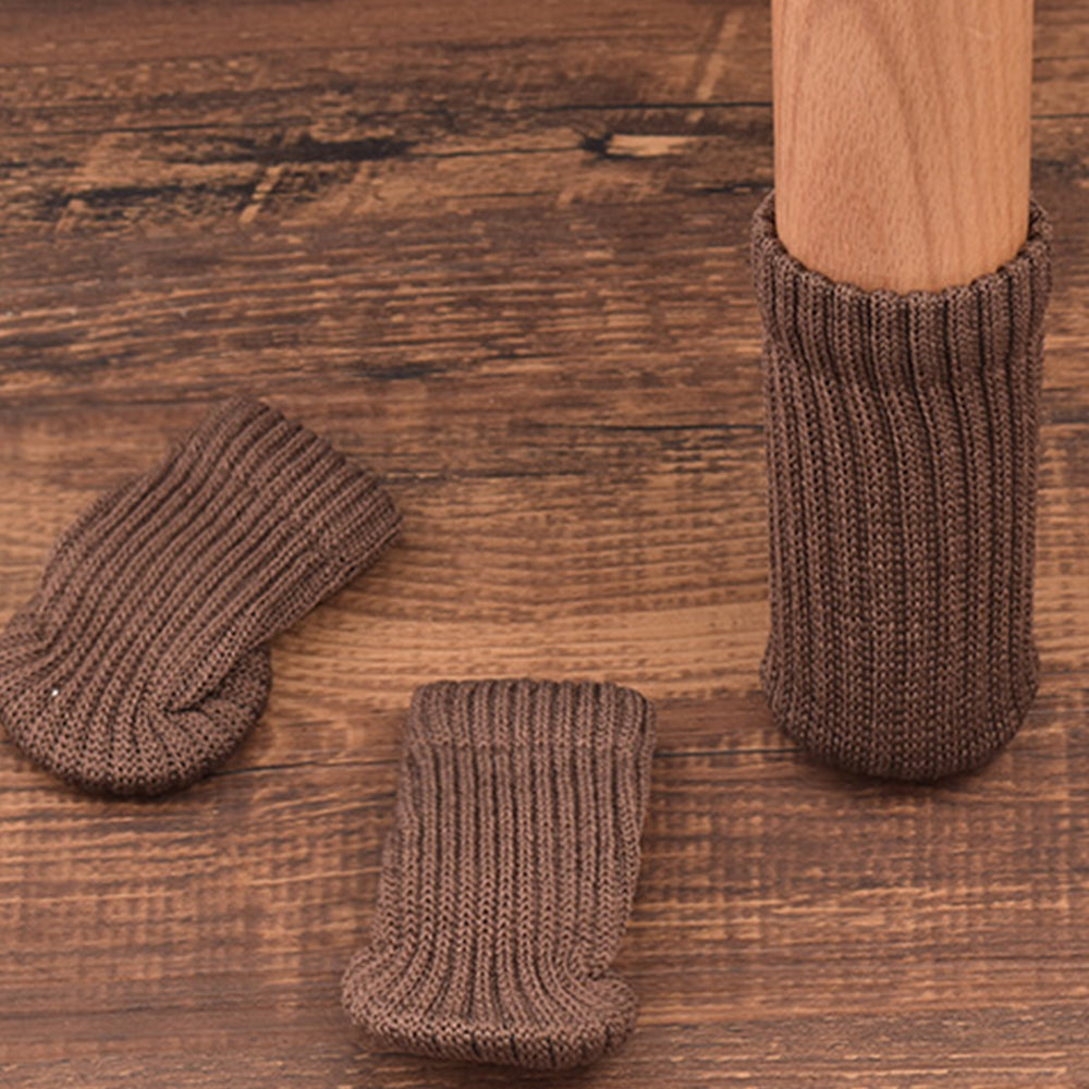 8Pcs Knitted Table Chair Leg Socks Sleeve Floor Protector Furniture Feet Cover