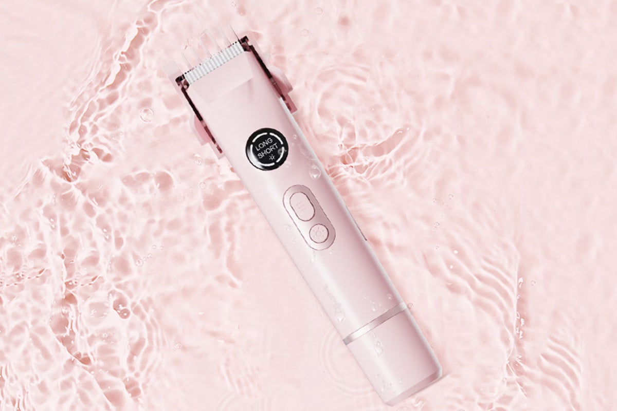 4-in-1 Women's Dual Heads Electric Shaver Cordless Body Hair Trimmer with 4 Heads Hair Removal Kit