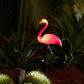 2Pcs Outdoor Lawn Decor Solar Lights Flamingos Garden Decor Lights