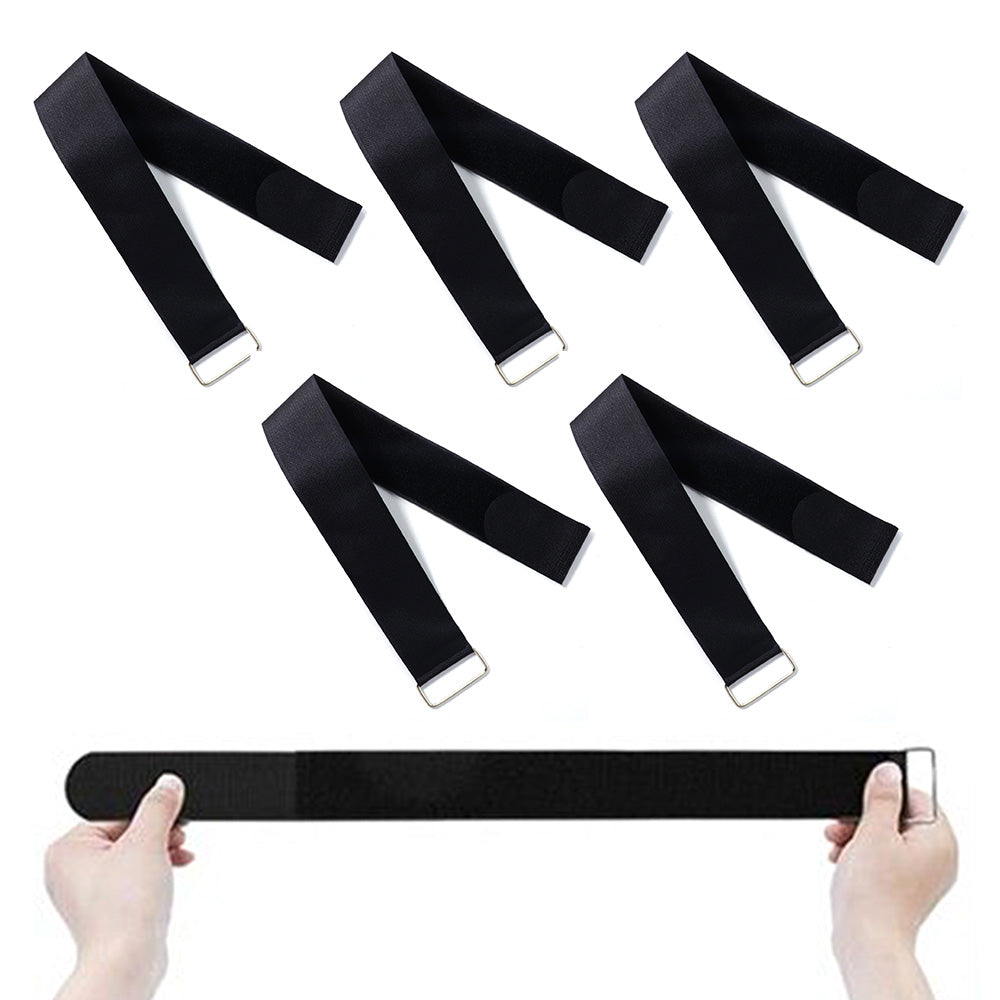 6Pcs Ellipse Leg Exerciser Adjustable Hook and Loop Pedal Straps