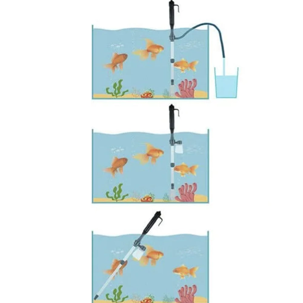 Aquarium Fish Tank Electric Siphon Vacuum Cleaner for Water Change
