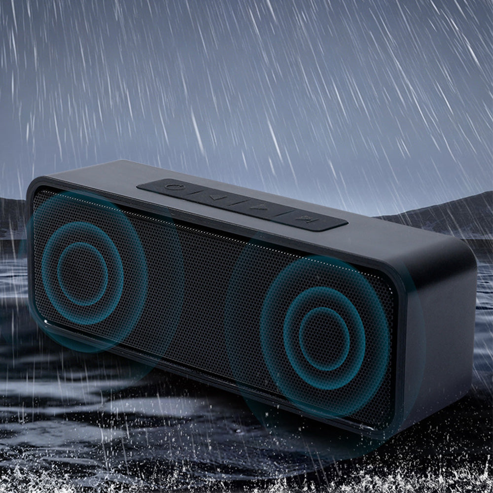 Bluetooth Speaker with Stereo Sound Portable Wireless IPX5 Water Resistant Speaker